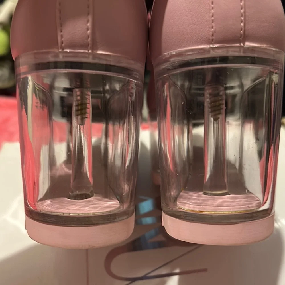 Dolls Kill Pink Platform Oxfords with Transparent Sole
